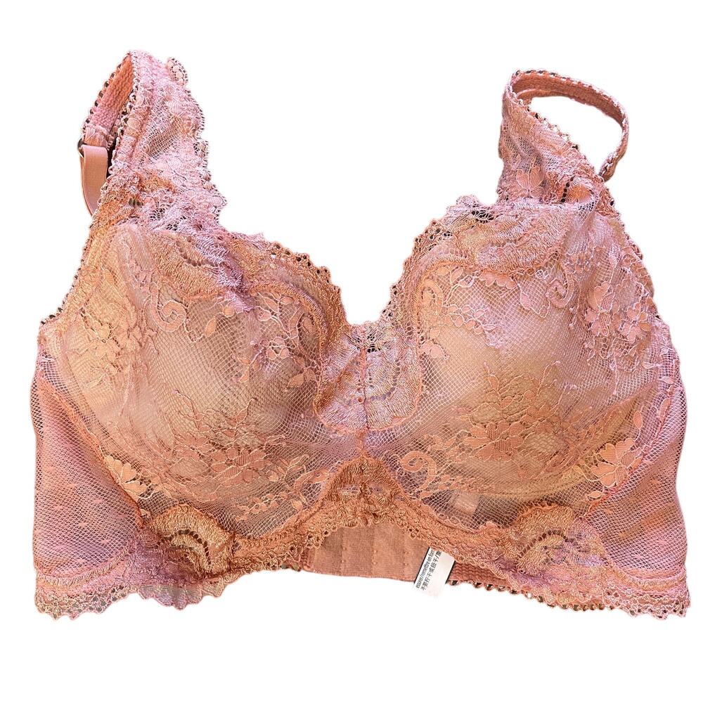 Victoria’s Secret Dream Angels Lined Demi Lace Underwire Long Line Bra Size 34D